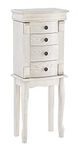 Powell Hartford Off White Jewelry Armoire