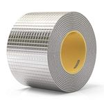 LLPT Aluminum Butyl Tape 4 Inch x 20 Feet Hatch Cover Flashing Permanent Tape for Boat Pipe RV Awning Roof Window Patch and Sealing (AB436)