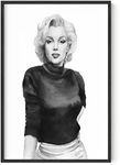 HAUS AND HUES Marilyn Monroe Poster Marilyn Monroe Wall Art Black and White Marilyn Monroe Pictures Monroe Decor Marilyn Monroe Wall Decor Wall Art (24" x 36")