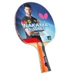 Butterfly Nakama S-1 Table Tennis Racket - Professional ITTF Approved Ping Pong Paddle - Sriver Rubber - Carbon Ping Pong Paddle - 2 Ping Pong Balls Included