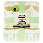 Primark Home - Baby Yoda Grogu White Super Soft Fleece Blanket with Official Disney License - The Mandalorian - 120x150cm