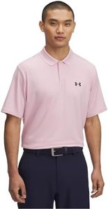 Under Armour Men's Performance 3.0 Polo, (647) Prime Pink / / Midnight Navy, Medium Tall