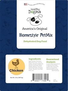 Healthy Dogma - PetMix Dehydrated Dog Food for Allergies - Grain Free, Freeze Dried, Raw, Homemade Dog Food (Chicken Dinner, 2 lbs)