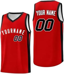 beyleaycau Custom Basketball Jersey Personalized Printed Name Number Breathable Athletic Sports Shirts for Men/Boy