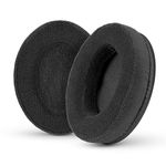 Brainwavz Replacement Memory Foam Earpads - Suitable For Many Headphones - AKG, HifiMan, ATH, Philips, Fostex, Grado, Sony ear pad (Black Velour)