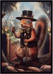 Fantasy North - Sir Peregin Nutley - Acorn Aristocrat - 100 Smooth Matte TCG Card Sleeves - Fits Magic MTG Commander Pokemon and Other Card Games - Playing Card Sleeves