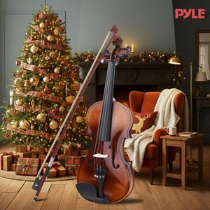 Pyle 3/4 Beginner Violin Kit – Student Instrument with Case & Bow