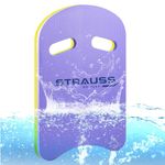 STRAUSS Swimming Kick Board | Floating Board for Swimming Pool Training Aid Exercise Equipment | Swimming Accessories for Adults and Kids | Swimming Float Pad for Beginners,(Purple)