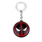 Techpro Metal Revolving Deadpool Keychain for Bike & Car (Deadpool)