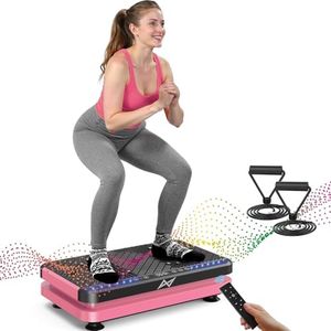 AXV Vibration Plate Fitness Platform Exercise Machine Vibrating Shaking Full Body Shaker Workout Vibrate Stand Shake Board Sport for Weight Loss Fat Burner for Gym Home Office