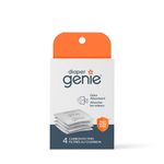 Diaper Genie Carbon Filter (4-Pack) | Diaper Pail Odor Eliminator & Deodorizer | Compatible with the Diaper Genie Complete and Expressions Pail