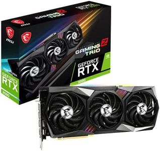 MSI GeForce RTX 3080 GAMING Z TRIO 10G LHR Gaming Grafikkarte - NVIDIA RTX 3080 LHR, GPU 1830 MHz, 10 GB GDDR6X Speicher, Schwarz