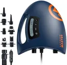 OutdoorMaster 20PSI High Pressure SUP Air Pump Shark - Intelligent Dual Stage Inflation & Auto-Off & Deflation, 12V DC Car Connector, for Inflatable Stand Up Paddle Boards, Boats (Dark Blue)
