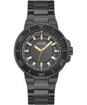 GUESS Stainless Steel Track Collection Analog Black Dial Men Watch-Gw0426G3, Black Band