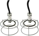 Farm Innovators Model W-449 Submergible Bucket Stock Tank Horse Trough Livestock Water Heater Deicer with Attached Guard, 1000 Watt, Silver (2 Pack)