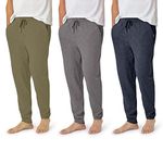 Eddie Bauer Mens 3 Pack Lounge Pants, Assorted Colors - 4, X-Large