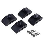 Classy Clamps Wooden Quilt Wall Hangers – 4 Large Clips (Black) and Screws for Wall Hangings - Tapestry/Quilt Hangers Wall Clips for Hanging/Quilt Rack