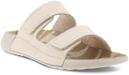 ECCO Women's Cozmo W 2-Strap Sandal, Limestone, EU 39/US 8-8.5