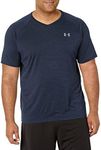 Under Armour Men's Tech 2.0 V-Neck Short-Sleeve T-Shirt, Academy Blue (408)/Steel, X-Large