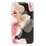 Ted Baker KNOWANE Mirror Folio Case for iPhone XR - Porcelain Rose (Black)