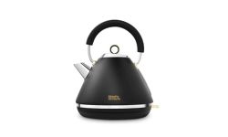 Morphy Richards Accents Pyramid Kettle, 1.5L, 3KW, Matte Black/Gold, 102047