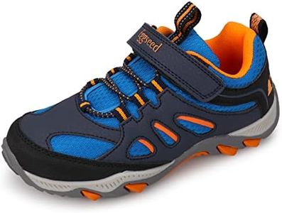 Eggseed Boys Hiking Shoes Kids Sneakers Outdoor Waterproof Athletic Running Slip Resistant Comfortable Size 6.5 Blue