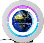 Magnetic Levitation Floating 4in Constellation Globe with Led Light Lamp Rotating in Midair for Adult, Cool Office Desk Accessories Decor Gadget Novelty Gift or Tech Science Toy for Men Birthday