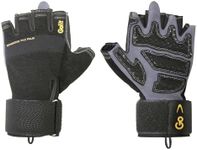 GoFit Diamond-Tac Wrist Wrap Glove - Padded, Flexible, Supportive Fitness Glove and Training CD