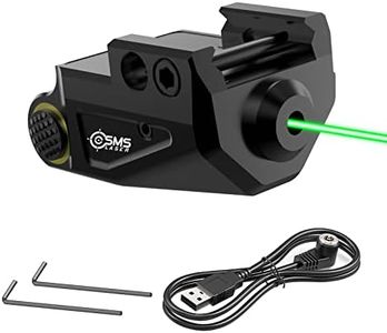 Updated Mini Green Dot Laser Sight for Pistol Adjustable Picatinny Rail Gun Rifle Pistol Shot Airsoft Hunting Accessory, Aluminum Shell, USB Magnetic Charging, Designed in Colorado