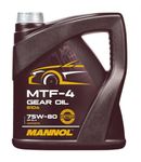 MANNOL 8104 MTF-4 SYNTHETIC MANUAL GEARBOX DIFFERENTIAL OIL SAE 75W-80 API GL-4 GETRIEBEOEL 235.10 JWS 227 G 052 512 MTF LT-4 235.10 G 052 798 IMPORTED FROM GERMANY 4 LITRES