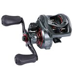 Sougayilang Baitcasting Fishing Reel, 8:1 High Speed Gear Ratio Super Smooth and Powerful Low Profile Baitcaster Reel with Maganic Brake System for Freshwater,Saltwater Best Gifts