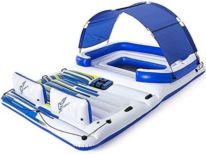 Tropical Breeze Large Floating Island Raft, Lounge Fitsup to 8-10 People, Great for Pool, Lake, River