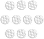 YHXiXi 10PCS Diameter 0.313'' (8mm) Glass Screen Filters Small Pipe Screens High Borosilicate Glass Screen with 7 Honeycomb Holes