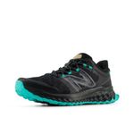 New Balance Men's Fresh Foam Garoé V1 Trail Running Shoe, Black/Cyber Jade/Black, 9 X-Wide