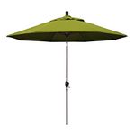 California Umbrella GSPT908117-F55 9' Round Market Umbrella, Crank Lift, Push Button Tilt, Kiwi Green Olefin