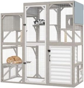 Gowoodhut Large Catio Enclosure Weatherproof Outdoor Cat Patio for 2-4 Cats