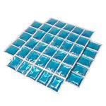 ToCi cooling mat, large gel cooling pad with 30 cooling cells, flexible ice pack, cooling compress, ice packs individually and in a set - Pack of 2