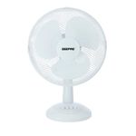 GEEPAS 12" Inch Desk Fan | 3 Speed Settings with Oscillating Rotating and Static Feature | Electric Portable Desktop Cooling Fan for Desk Home or Office Use | 2 Year Warranty