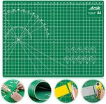 ArtAt Self Healing Cutting Mat: 9"x12" Non-Slip PVC Double Sided 5-Ply A4 Art Craft Rotating Mat, Rotary Cutting Mat for Quilting, Sewing Crafts Hobby Fabric Precision Scrapbooking Project Gr