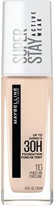 Maybelline New York Maybelline Super Stay Full coverage liquid Foundation Makeup, 110 Porcelain, 30 Milliliters (Packaging may vary)