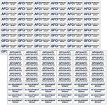 120 Pcs GFCI AFCI Protected Outlet Transparent Decals Stickers Receptacle Plates No Equipment Ground Clear Labels Remarkings Symbols Protect with GFCI Devices