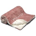 Berry Bebe Luxury Receiving Blanket, Personalized Baby Blankets, Boutique Style for Girl Size 27x40 Inch (Mauve)