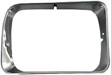 I-Match Auto Parts Passenger Side Headlamp Door Bezel Replacement For 92-93 Dodge Fullsize Pickup and Ramcharger CH2513118 55054644 Chrome