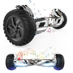 VOUUK 8.5-inch Hummer Off-road Hoverboard,App Controlled,with Bluetooth and LED Lights, Powerful Motor, Suitable for Adults and Children