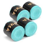 4Pcs Pool Chalk, Pool Cue Billiard Chalk, Green Dry powder Snooker Cue Tips Accessories Games Ideal for Billiard Table Gifts, No‑Slip Snooker Chalk for Tournaments Equipment Bars Home Sports Hobbies