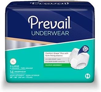 Prevail Maximum Absorbency Incontinence Underwear, X-Large, 14-Count