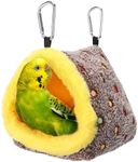 Small Winter Warm Bird Nest House - Fluffy Parrots Bird Bed for Cage, Hanging Hammock Plush Shed Hut Hideaway Hut for Budgerigar Lovebird Lineolated Parakeet Canary Zebra Finch