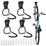 Bike Wall Mount, 4 Pcs Heavy Duty Bike Hook, Vertical Bike Rack for Garage Indoor Bike Storage