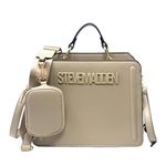 Steve Madden Bevelyn Convertible Crossbody Bag (Timeless Taupe), Brown