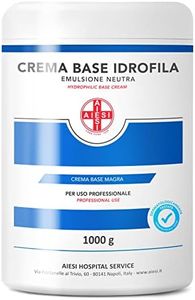 AIESI® Crème de Base hydrophile pure émulsion neutre maigre (Flacon de 1 kg), Idéal pour une utilisation pharmaceutique, cosmétique et dermatologique, Made in Italy